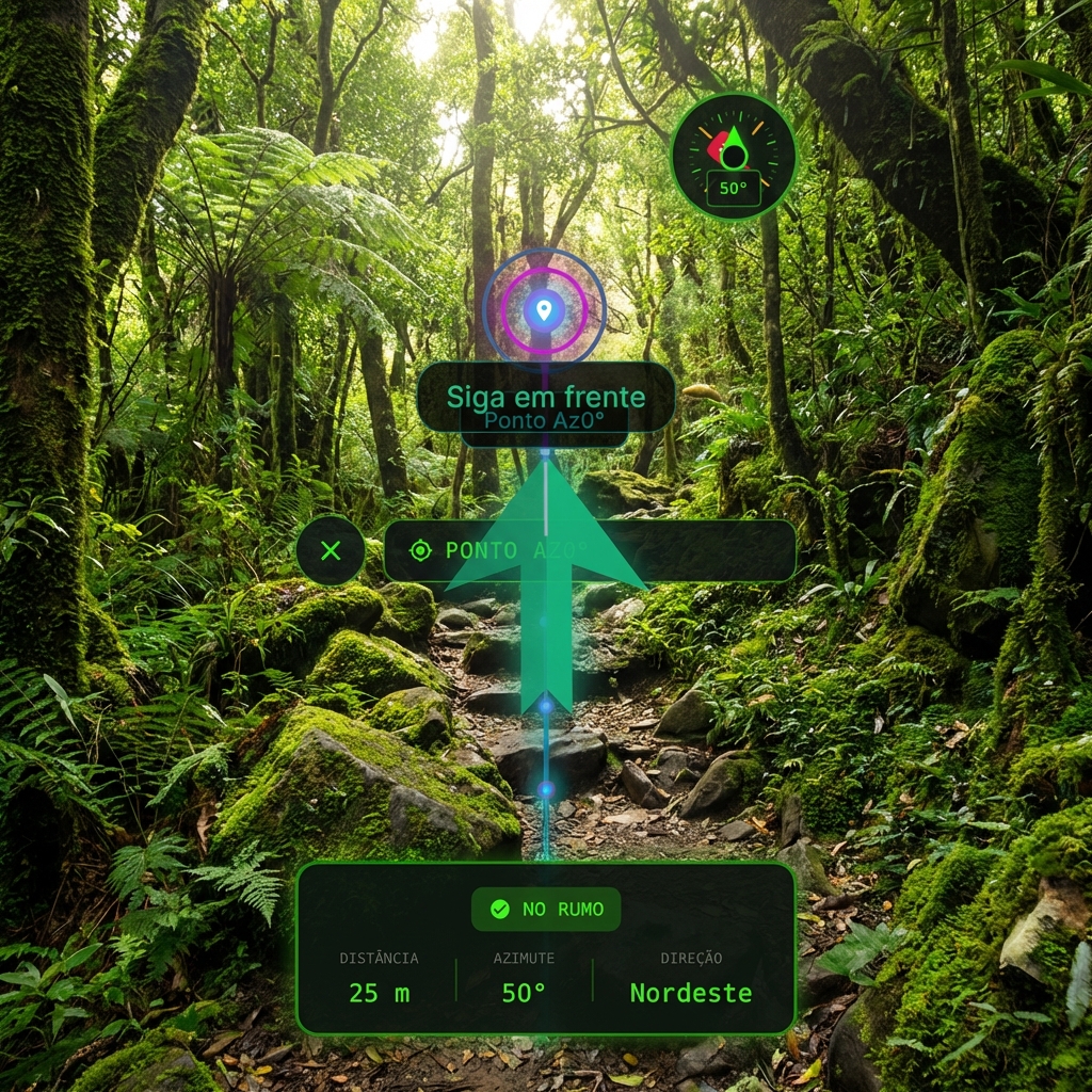 PO Virtual AR navigation in forest